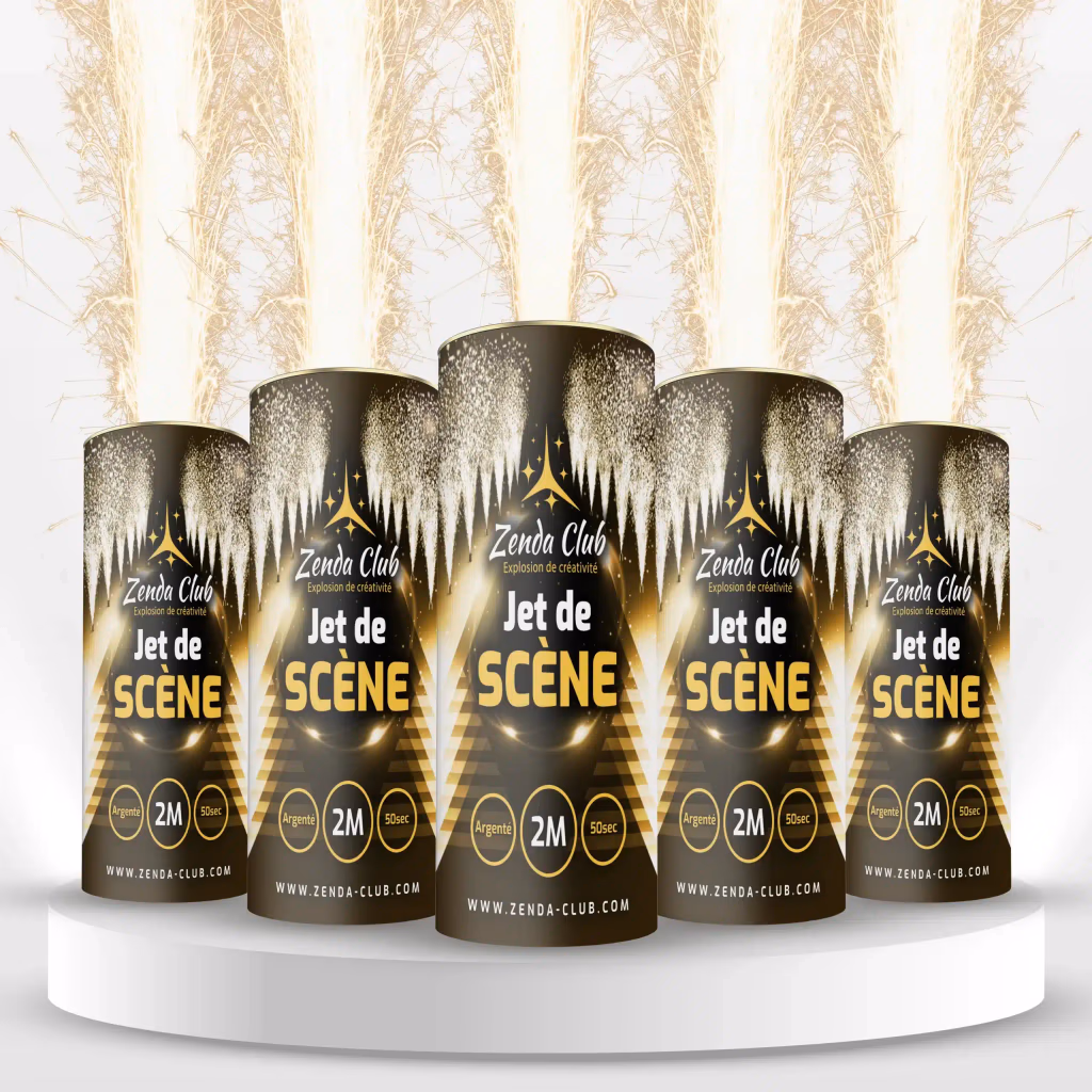 Jets de scène 20 secondes : le lot de 5 pièces de 2 mètres pour des effets spectaculaires lors de vos événements