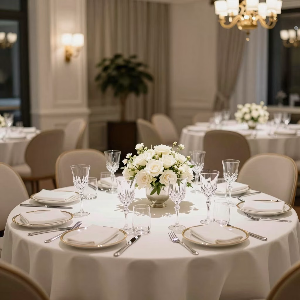 Micro-mariage chic dans un salon privé avec table élégante
